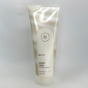 Bath & Body Works Milk Sensitive Skin‎ Body Wash Oatmeal 10 oz Gentle Cleanser